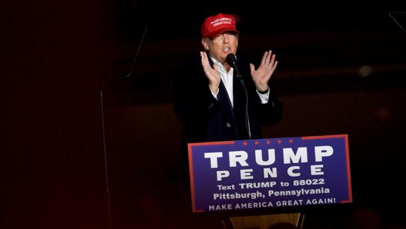 El candidato del Partido Republicano a la Presidencia de Estados Unidos, Donald Trump. 