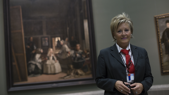 Inmaculada González, vigilante del Museo del Prado.