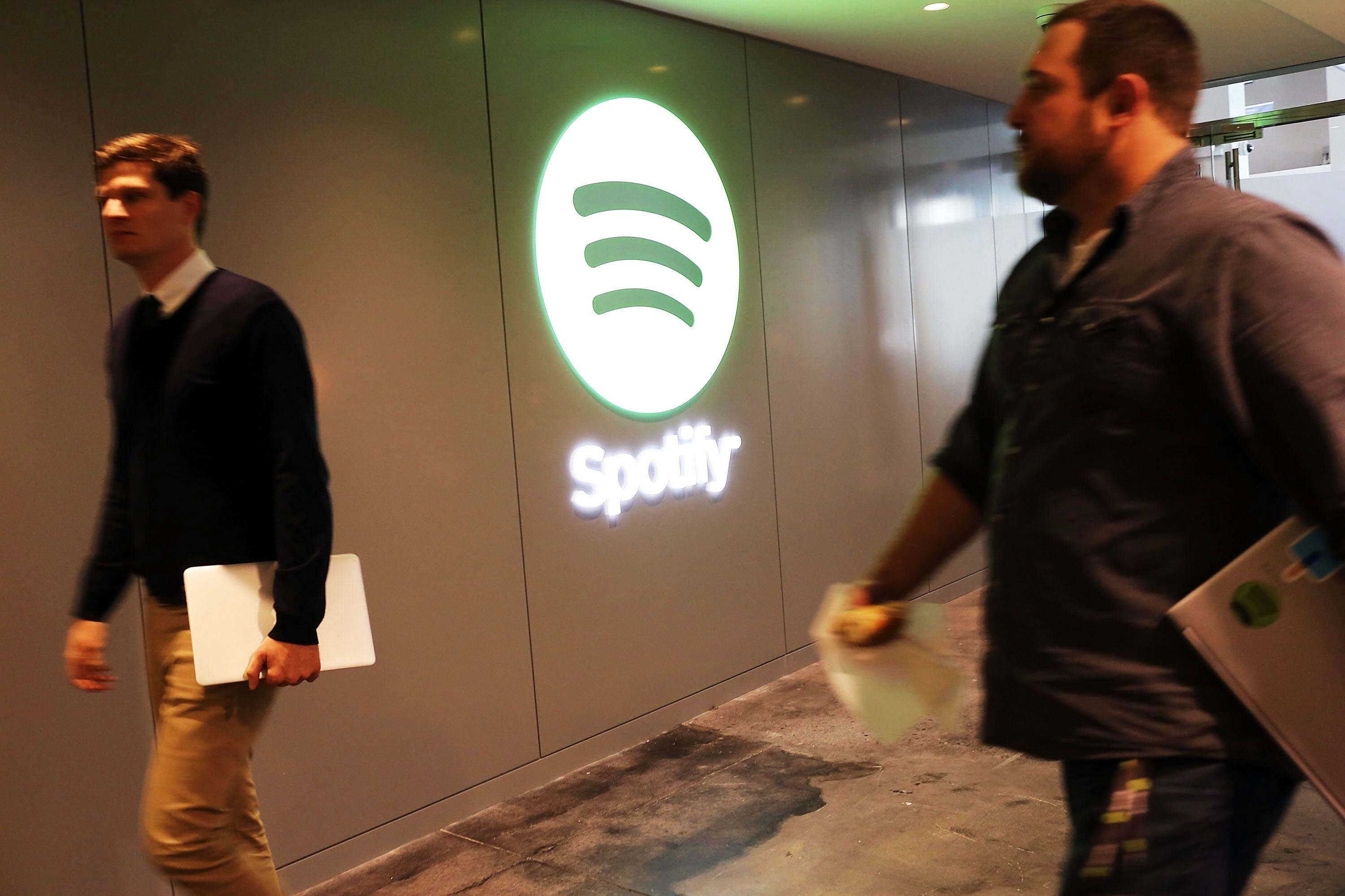 El logo de Spotify, en un event.