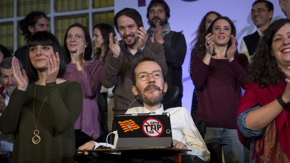 Pablo Echenique, durante un acto de Podemos.