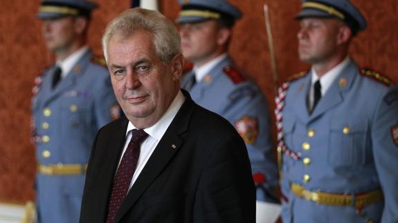 El presidente de la República Checa, Milos Zeman.