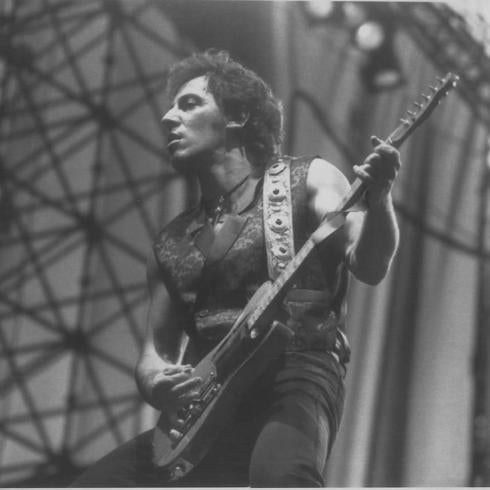 Bruce Springsteen en los años 80.