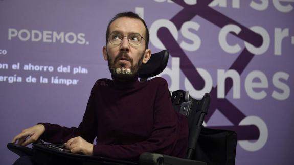 El secretario de Organización de Podemos, Pablo Echenique.