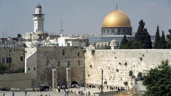 El Muro de las lamentaciones de Jerusalén.