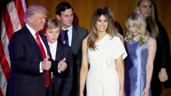 La familia Trump, en una convención. 