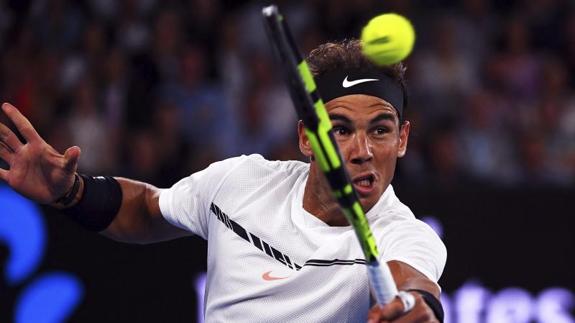 Rafa Nadal, en el Open de Australia. 