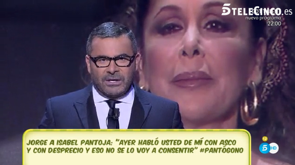 Jorge Javier Vázquez en sus declaraciones contra Isabel Pantoja en Sálvame. 