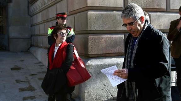 Francesc Homs a su llegada a la tercera sesión del juicio.