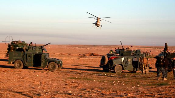 Las fuerzas de seguridad iraquíes en Mosul.