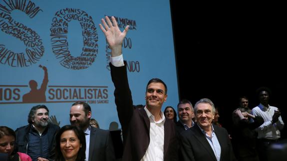 Pedro Sánchez, durante la presentación de su proyecto político.