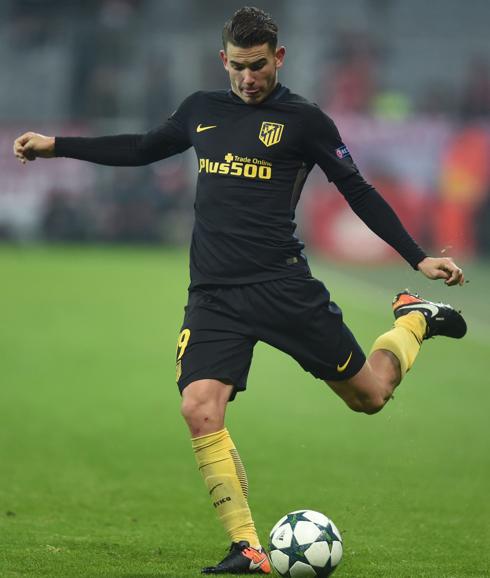 Lucas Hernández, en un partido de Champions. 