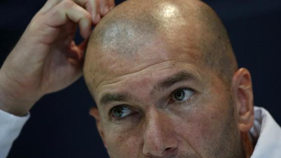 Zinedine Zidane, entrenador del Real Madrid. 