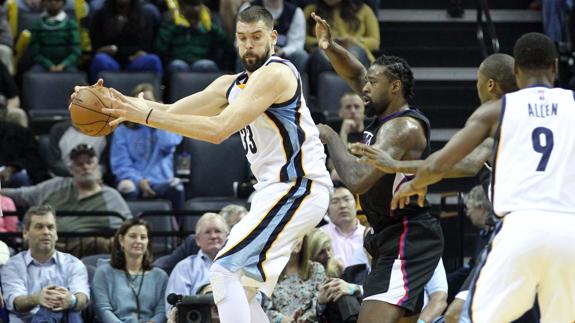 Marc Gasol en el partido contra Los Angeles Clippers.