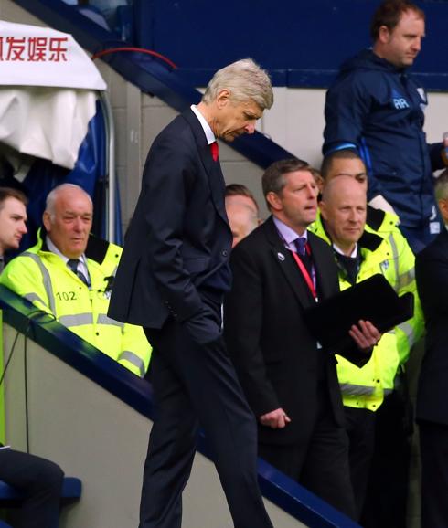 Arsene Wenger, durante el partido ante el West Bromwich. 