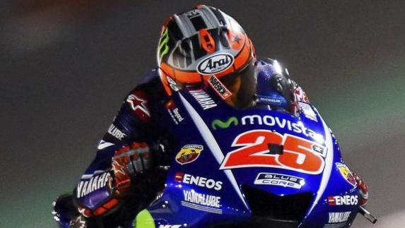 Maverick Viñales, en Catar. 