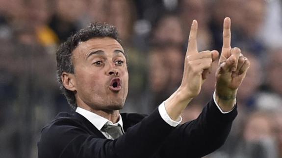 Luis Enrique, ante la Juventus. 