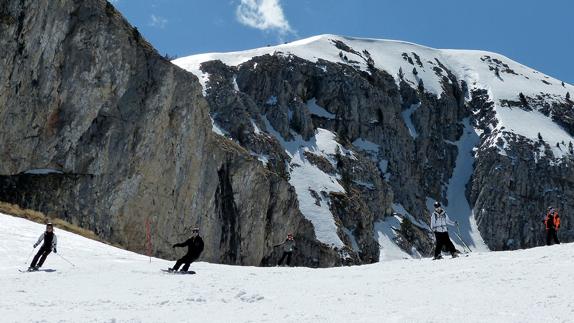 Las condiciones que se disfrutan en Masella esta primavera son prácticamente inigualables