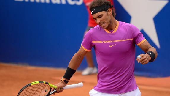 Nadal celebra su triunfo. 