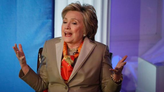 Hillary Clinton, durante la entrevista. 