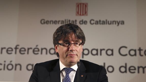 El presidente de la Generalitat, Carles Puigdemont.