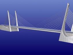 Las torres inclinadas del puente más singular de Cantabria