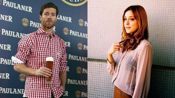 El futbolista Xabi Alonso y la cantante Russian Red. 