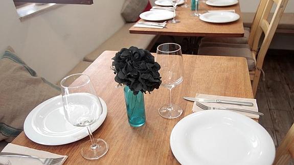 Una decoración de taburete