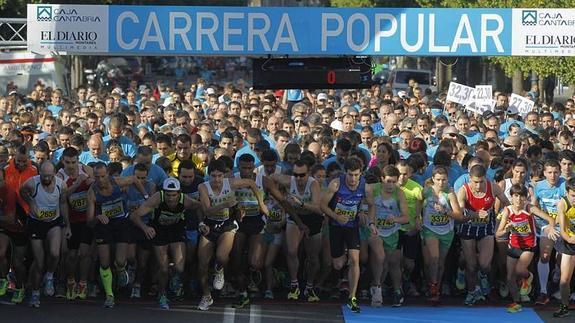 Inicio de lla salida de una de las pruebas