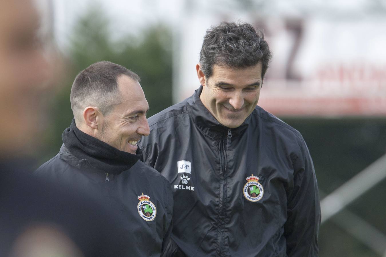 Munitis y Pinillos, tras un entrenamiento