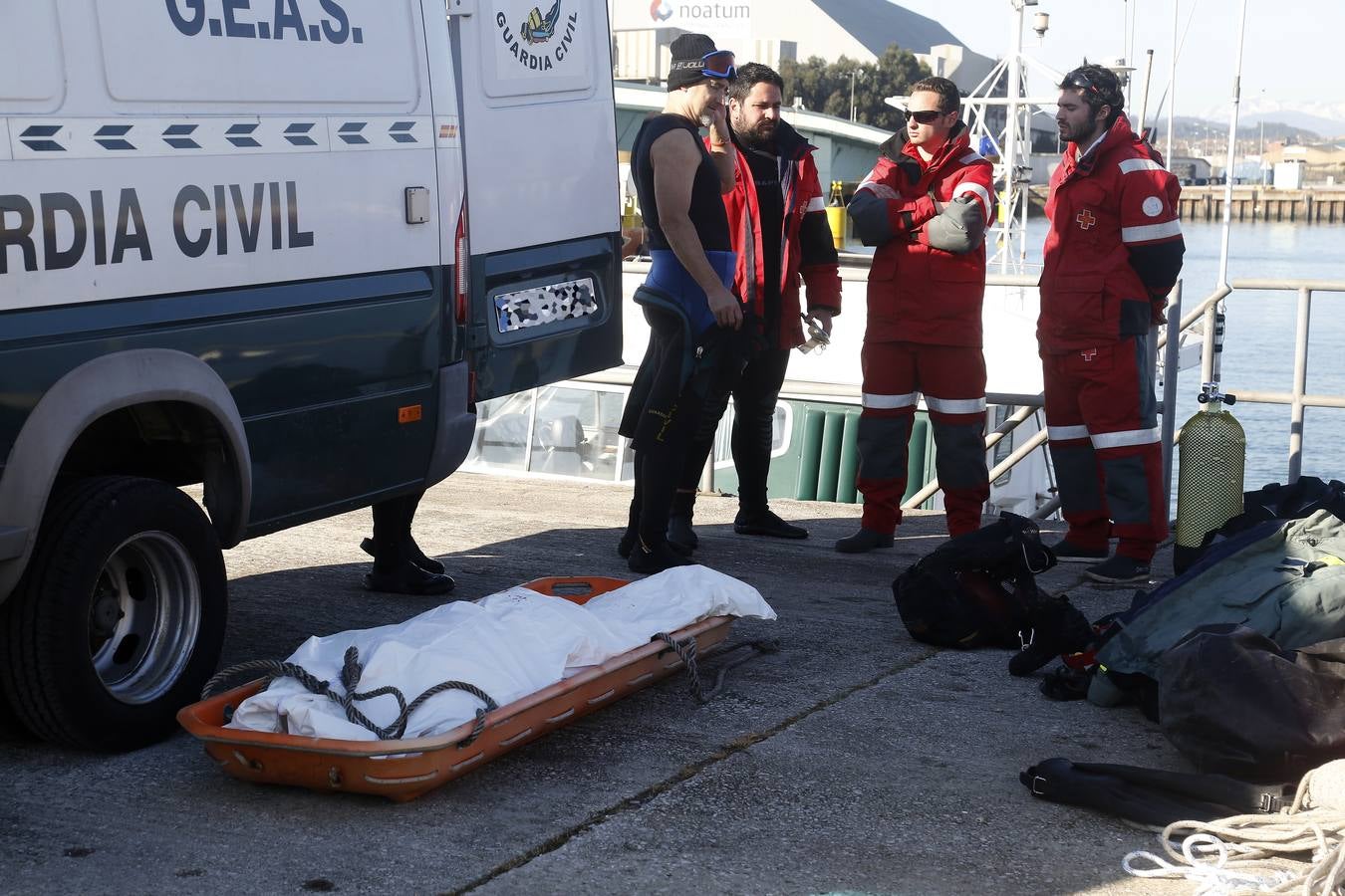 El cuerpo se recuperó esta mañana 
