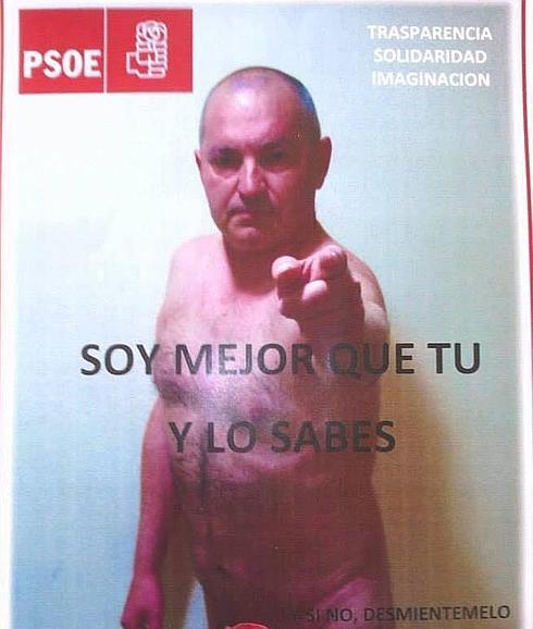El candidato desnudo de Meruelo desmiente al PSOE: "Lo sabían todo"