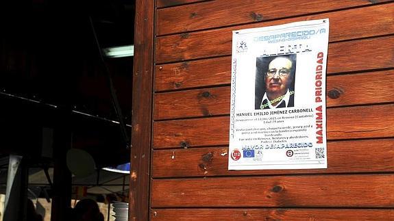 Cartel de búsqueda del hombre desaparecido en Reinosa.