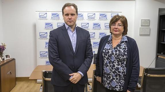 Lacalle junto a Ana Campos