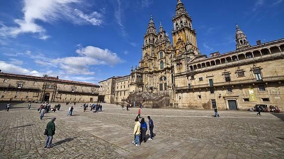 Plaza del Obradoiro, en Santiago de Compostela.