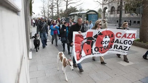 Los perros han sido el eje central de la protesta