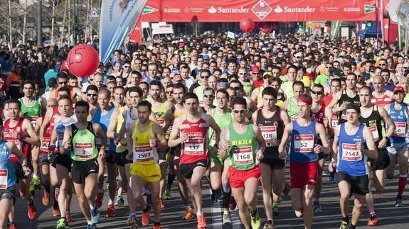 Salida de la Media Maratón de Santander del año pasado.