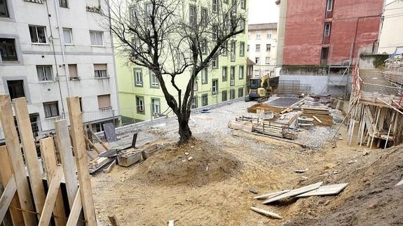 Trabajos en el microespacio de la calle San Sebastián