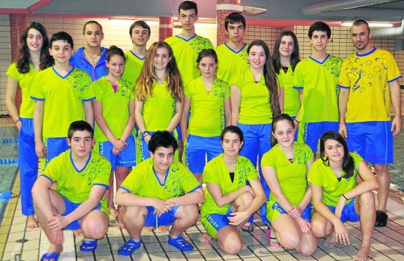 El equipo infantil.