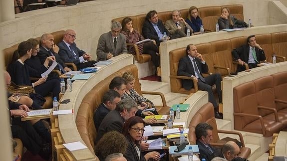 Imagen de la sesión del Parlamento del pasado lunes.