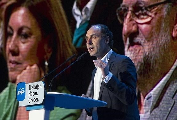 Ignacio Diego, durante su presentación en Madrid como candidato autonómico del PP a las elecciones de 2015. 