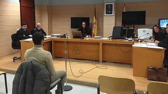 El presunto autor de la muerte de Blas, durante el juicio celebrado este lunes.