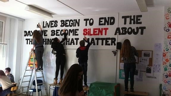 Uno de los murales diseñados para el proyecto.