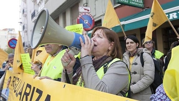 Una de las últimas protestas del colectivo AMA.