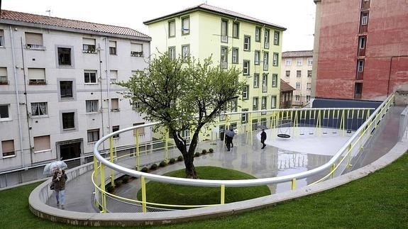 El parque cuenta con 500 metros cuadrados.