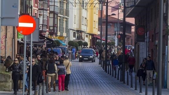 Calle Tetuán de Santander.