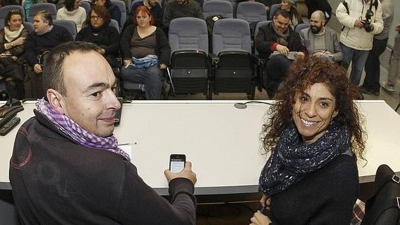 El secretario general de Podemos, José Ramón Blanco, y la diputada nacional Rosana Alonso.