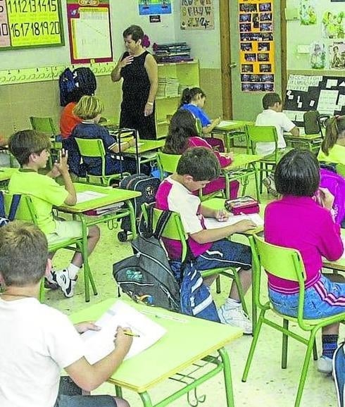 Alumnos de una clase de Primaria