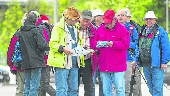 Turistas en Santander.