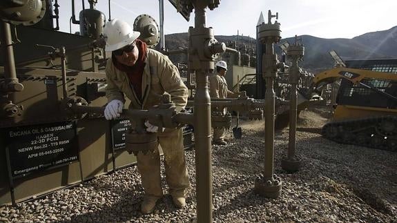 Imagen de unas instalaciones de fracking en Estados Unidos