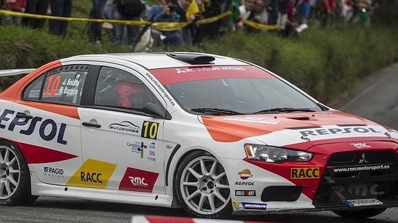 Jan Solans, en el primer tramo del rally.